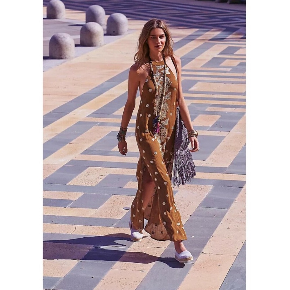Free People Summer Dream Sequin Maxi Dress